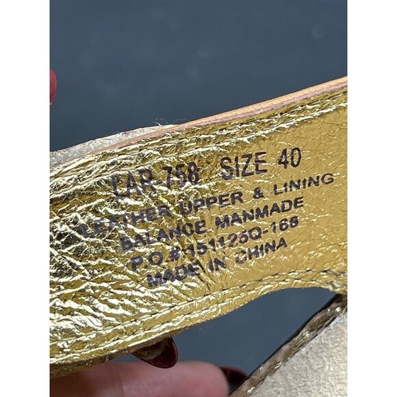 Alegria Womens Leather Wedge Sandals Size 40 9.5 - 10 - Picture 6 of 8